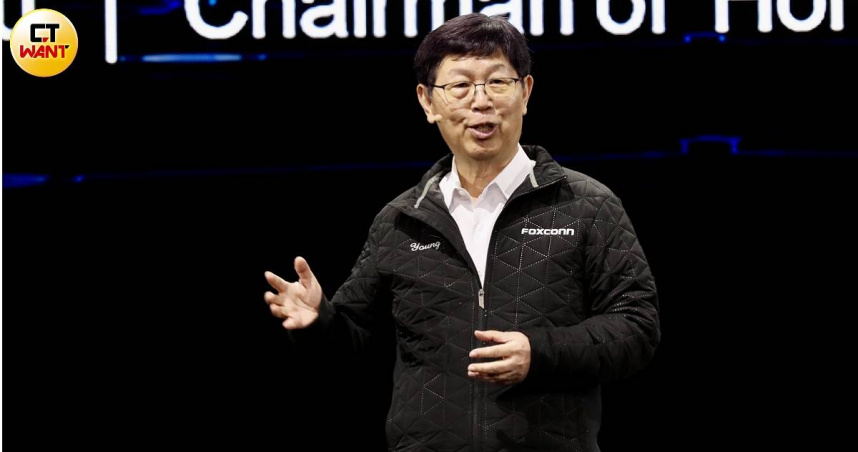 鴻海董事長劉揚偉在COMPUTEX演講。（圖／方萬民攝）