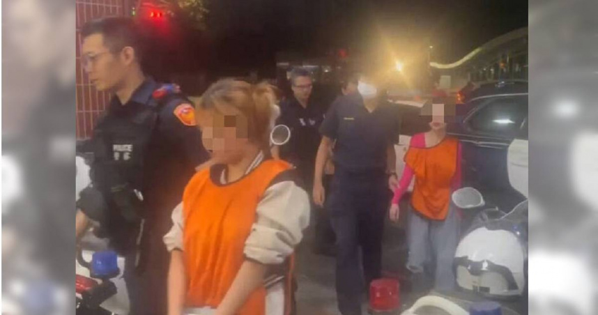 高雄電信大樓某美容會館暗藏春色，警方19日逮捕1男3女送辦。（圖／翻攝畫面）