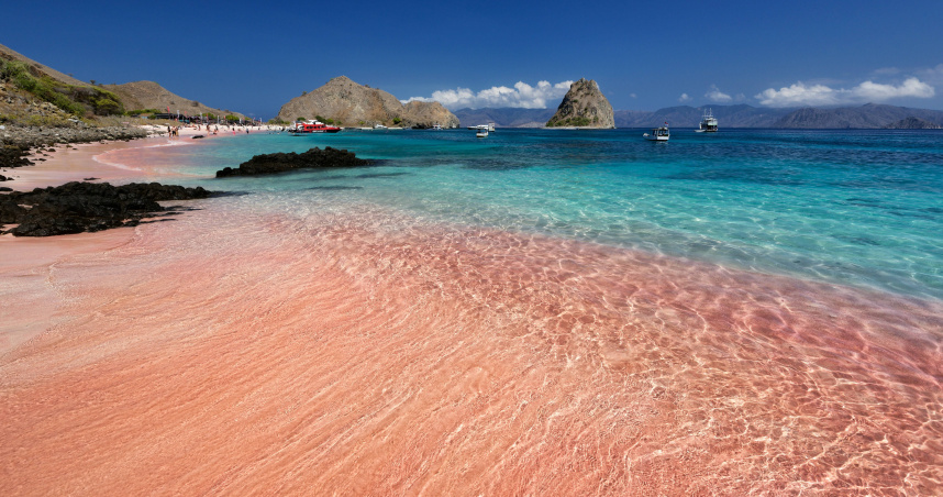 大陸女遊客在印尼粉紅沙灘拍照，遭海流捲走不幸溺斃。（示意圖／翻攝自unsplash）