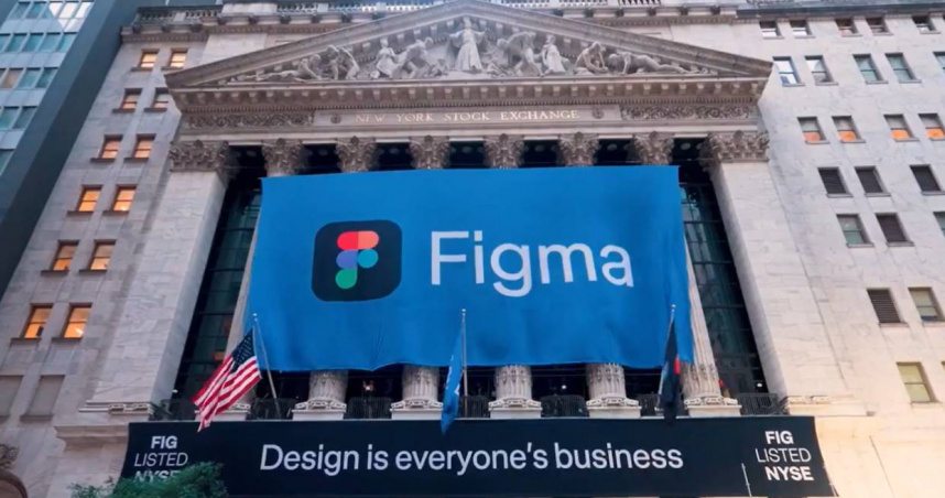 軟體設計公司Figma 31日於紐交所上市。（圖／X@figma）