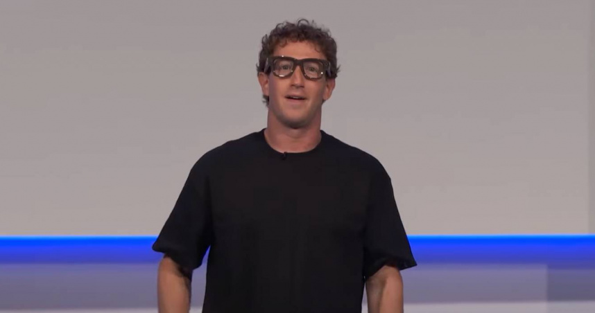 Meta新智慧眼鏡展示落漆。（圖／翻攝自YouTube／Ray-Ban | Meta）