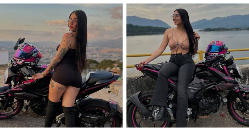 哥倫比亞25歲重機網紅凱倫（Karen Sofía Quiroz Ramírez）車禍身亡，事故前數小時才發文「希望別因沒戴眼鏡出事」。（圖／翻攝Instagram@sofia_quiroz10，下同。）