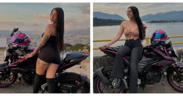 哥倫比亞25歲重機網紅凱倫（Karen Sofía Quiroz Ramírez）車禍身亡，事故前數小時才發文「希望別因沒戴眼鏡出事」。（圖／翻攝Instagram@sofia_quiroz10，下同。）