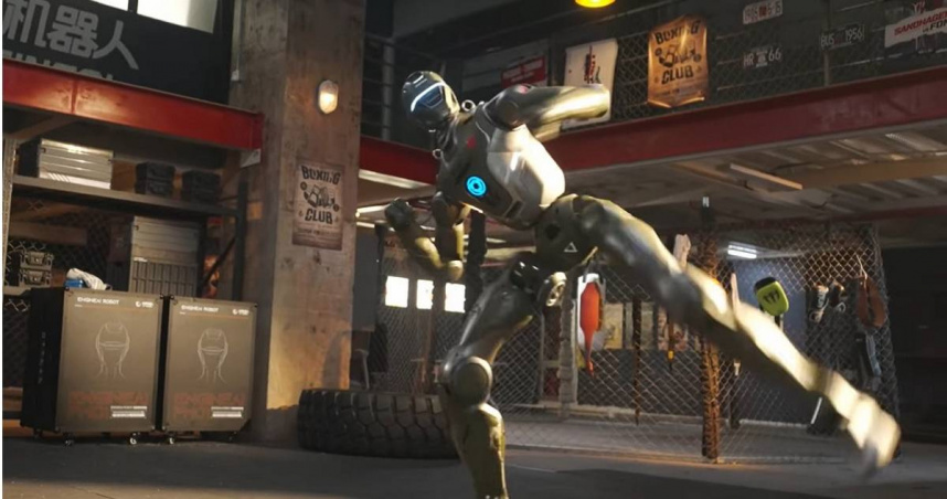 眾擎機器人推出的人形機器人「T800」。（圖／翻攝自YouTube／中國新聞社）