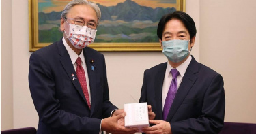 日本眾議員古屋圭司訪台期間會晤總統賴清德，雙方就台日交流等議題交換意見。（圖／總統府提供）