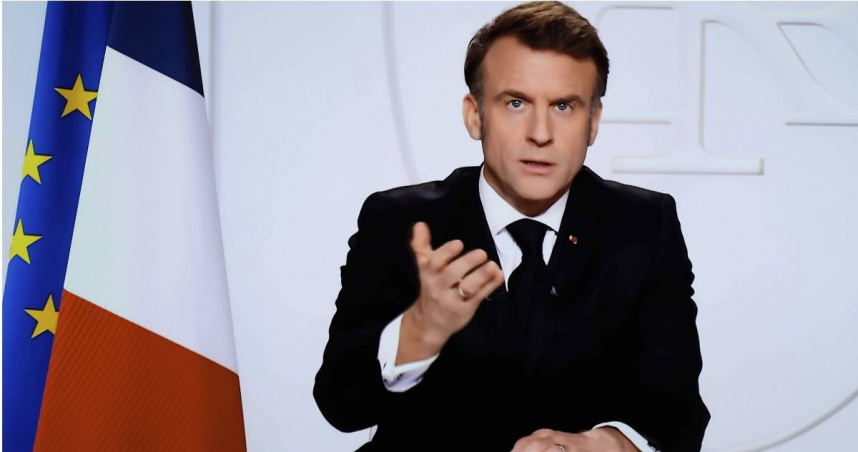 法國總統馬克宏(Emmanuel Macron)。(圖/達志/美聯社)