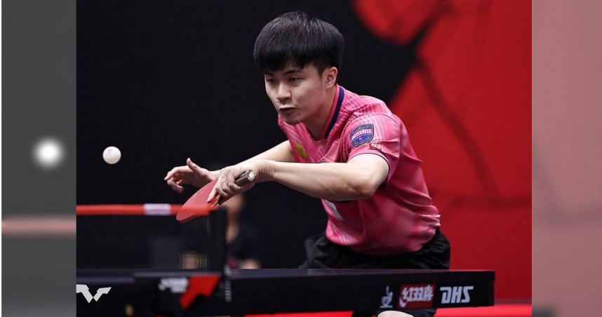 林昀儒晉級WTT重慶冠軍賽男單8強。（圖／中時資料照）