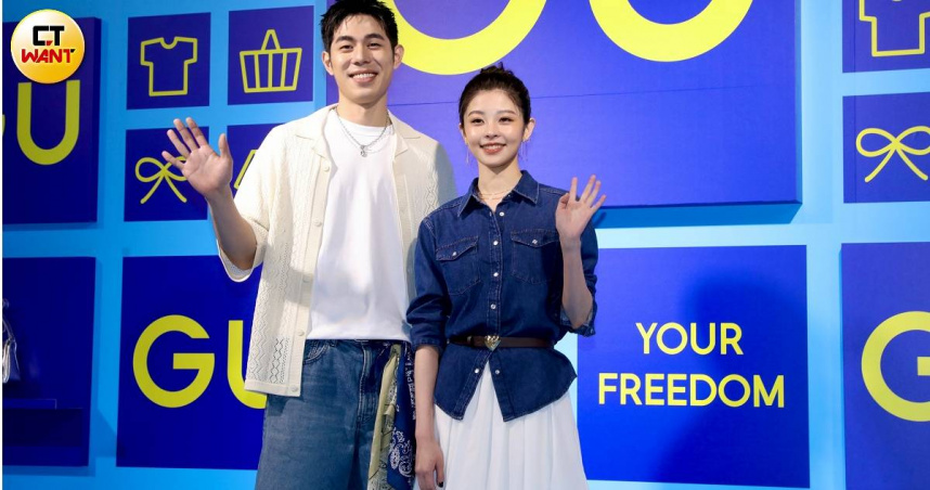 詹懷雲、詹子萱表示不會跟另一半穿情侶裝，頂多接受同色系的穿搭。（圖／侯世駿攝）