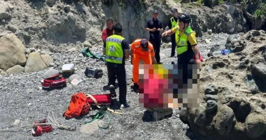 台東富岡國小校長張能發在都蘭鼻釣魚時，不慎落海長達30分鐘，救起送醫仍宣告不治。（圖／翻攝畫面）