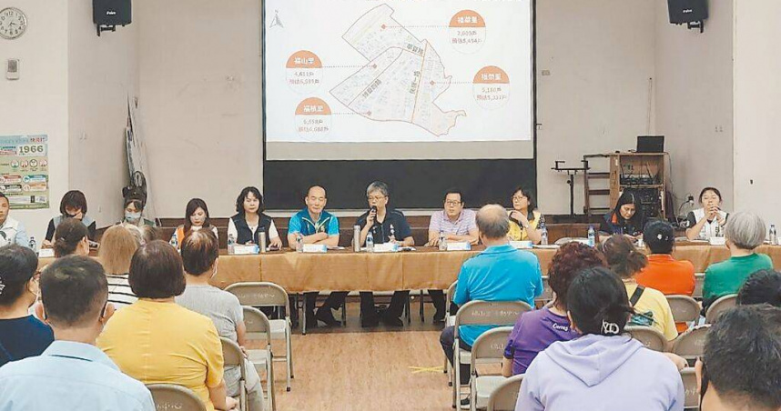 「全台最大里」高市左營區福山里近期舉辦說明會，討論重新劃分里別事宜。（圖／高市府民政局提供／中國時報柯宗緯高雄傳真）