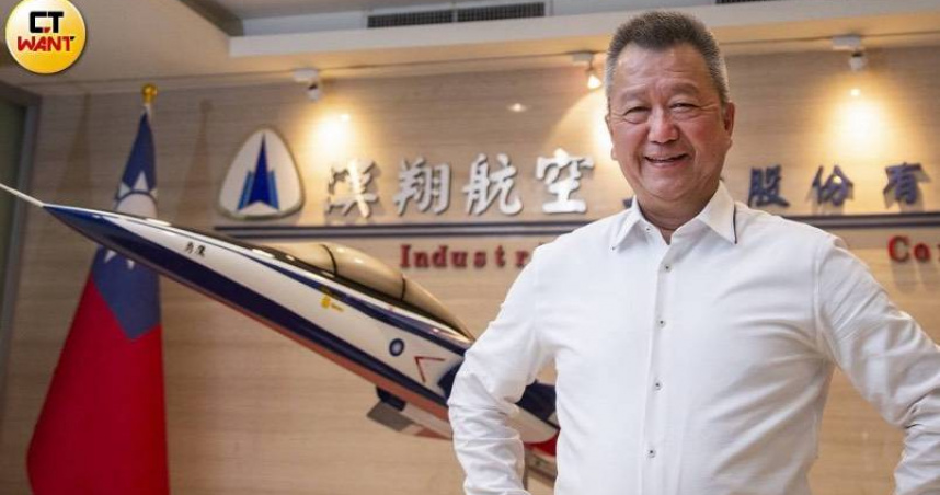 漢翔董事長胡開宏於28日卸任。（圖／黃威彬攝）