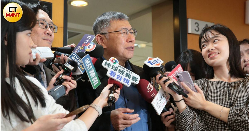 柯文哲表示，都已經一年了，反正就如果健康狀況不行，那就請辭，就好好養病。（圖／周志龍攝）