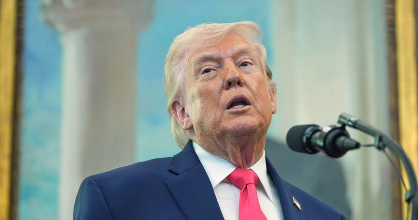 美國總統川普。（圖／達志／美聯社）