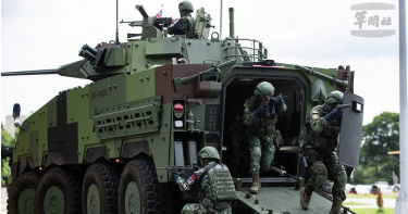 漢光演習防衛國家基礎關鍵設施 雲豹裝甲車載兵掃蕩