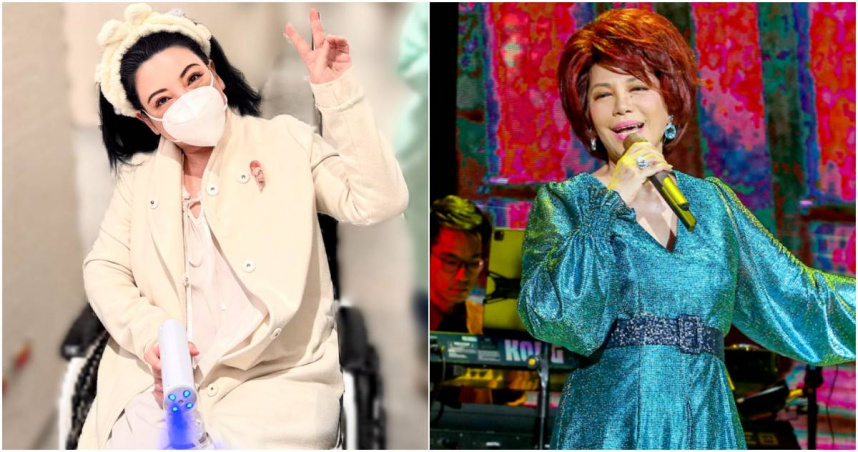 蔡琴(右圖)特地奔赴醫院看望陳文茜(左圖)。（陳文茜臉書、報系資料照）