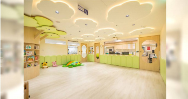 全家便利商店創零售業之先斥資1500萬元，於台北市中山區總部大樓開辦「全家托嬰中心」。（圖／全家提供／中國時報記者朱世凱台北傳真）