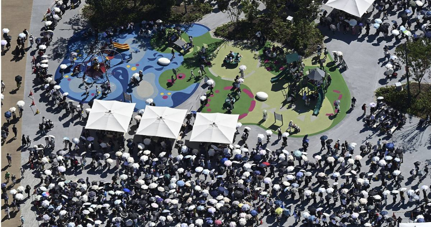 日本世界博覽會協會19日宣布，截至18日，大阪關西世博會的累計普通參觀人數（初步數據）已達約2003.7萬人 。（圖／達志／讀賣新聞）