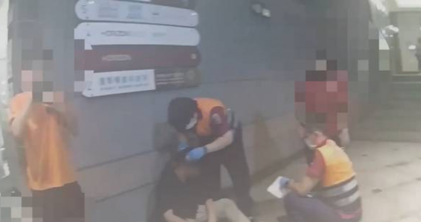 詠春拳教練馬姓男子持三節鞭攻擊台大碩士生，9年前曾有毆打醉漢致死紀錄。（圖／翻攝畫面）