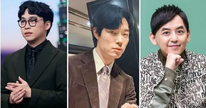 賀瓏（左起）、柳俊烈、黃子佼都曾被指戀情無縫接軌。（圖／翻攝自臉書IG）