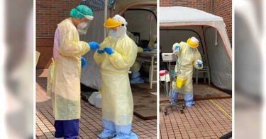 護理師穿防護衣「憋尿全身溼透」 病患家屬竟嗆:太陽這麼大,還要等多久