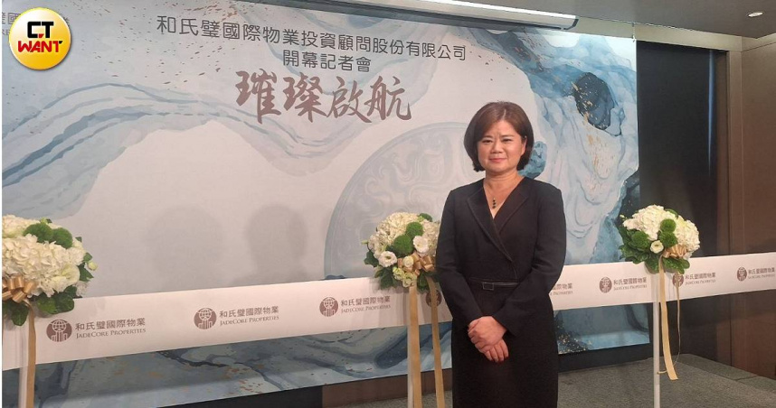 朱幸兒今天宣布創辦「和氏璧國際物業」，將和外商商仲一較高下。（圖／林榮芳攝）
