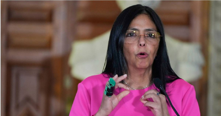 委內瑞拉臨時總統羅德里奎茲（Delcy Rodríguez）。（圖／達志／美聯社）