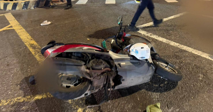 三峽昨晚發生死亡車禍。（圖／翻攝畫面）