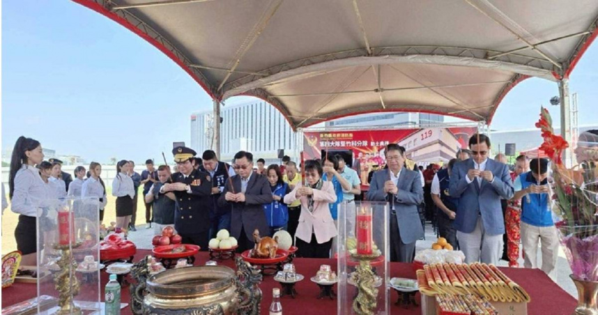 新竹縣政府新建第四大隊暨竹科分隊工程總經費達新台幣3.1億元。（圖／翻攝自內政部媒體群組）