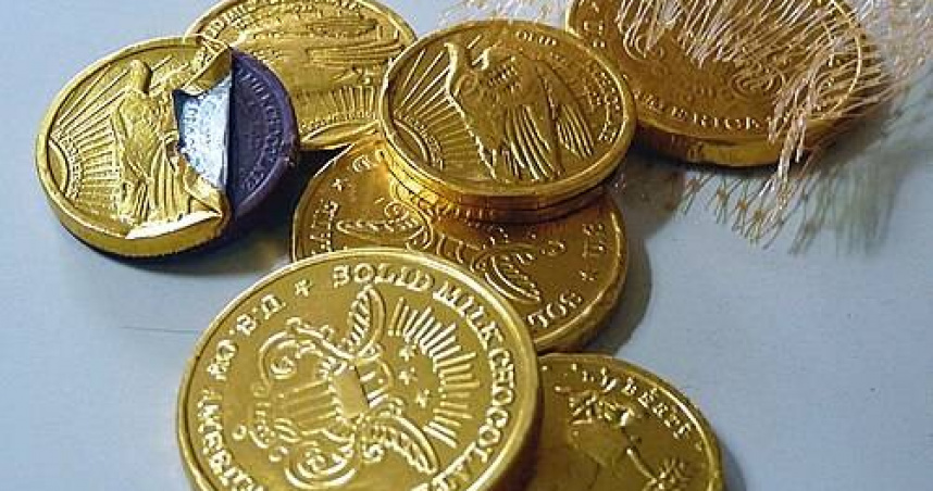許多台灣人都認為金幣巧克力難吃。（圖／翻攝維基百科）