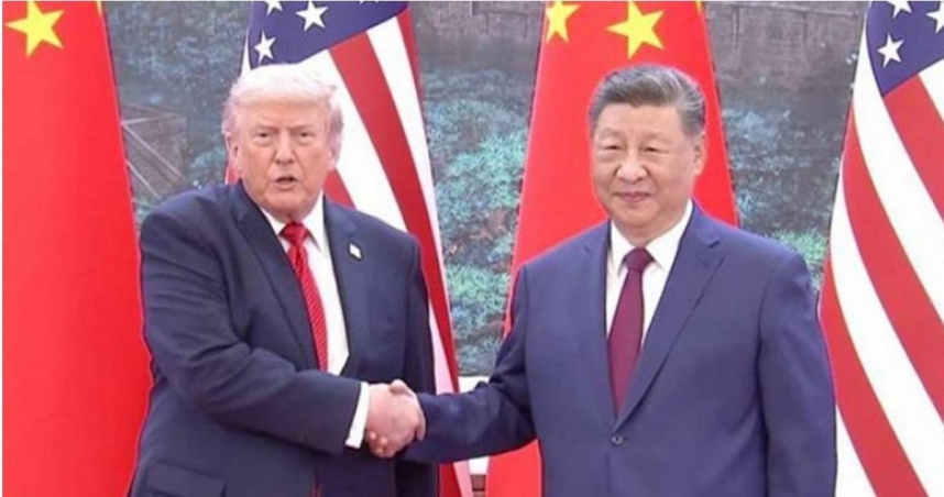 川習會期間，美中雙方除聚焦經貿與安全議題外，台灣議題也成為會談焦點之一。（圖／翻攝央視）