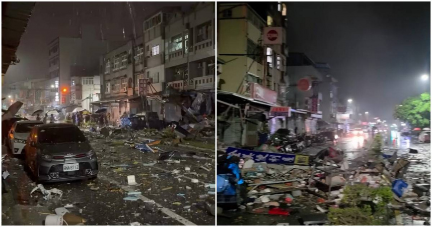 新竹便當店凌晨氣爆！5送醫3命危　轎車遭炸飛「街道如戰場」