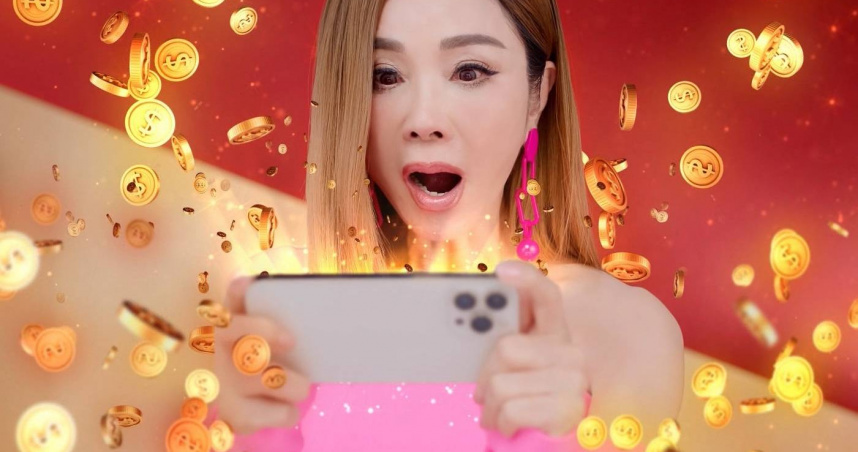 陳美鳳接手遊代言。（圖／拉斯維加斯娛樂城）