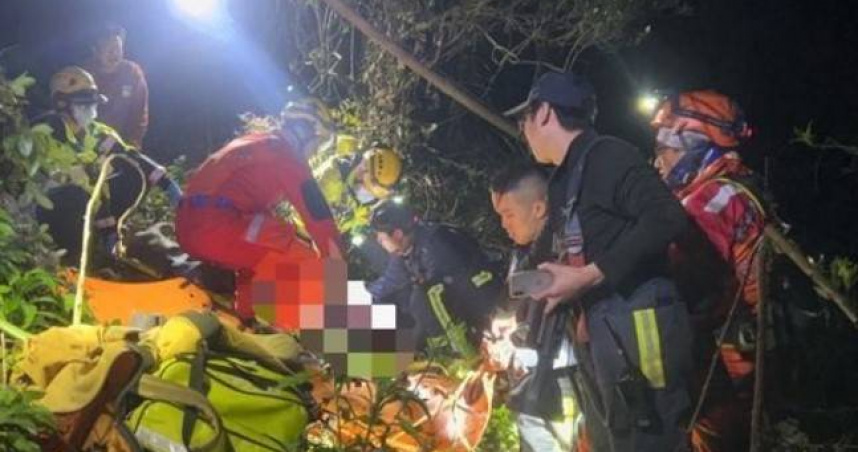 台東1名老翁獨自騎車勘查果園，未料竟不慎跌落邊坡，尋獲時已明顯身亡。（圖／翻攝畫面）