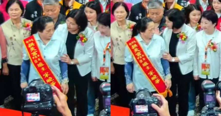 雲林縣長張麗善移開拱天宮爐主。（圖／翻攝自白沙屯媽祖網路電視台YouTube頻道）