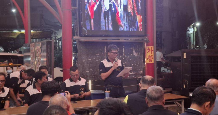 台南市西羅殿總幹事陳毓文21日晚間召開說明會還原與普濟殿斷交始末。（圖／中國時報記者程炳璋攝）