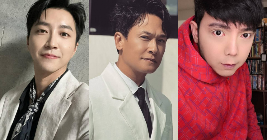 江宏傑（左起）、王振復、小炳都是演藝圈的超強爸爸。（圖／翻攝自社群）