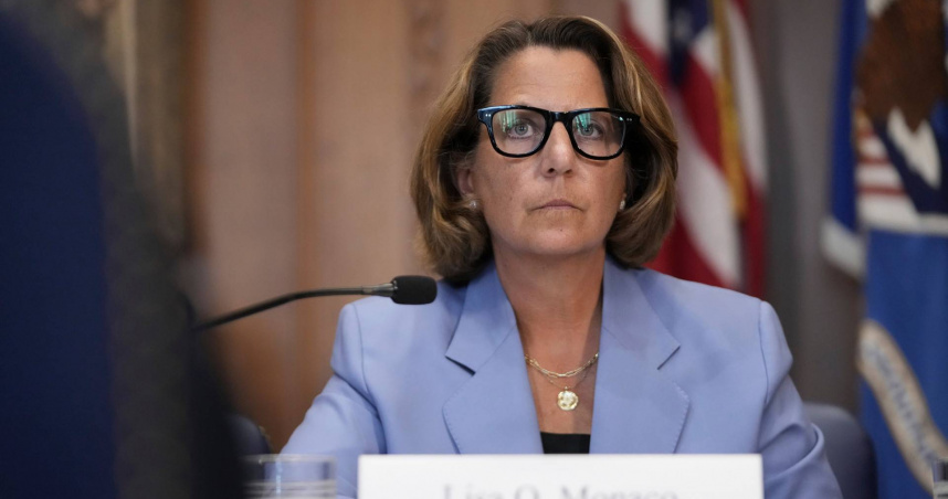 微軟全球事務主管摩納哥（Lisa Monaco）。（圖／達志／美聯社）