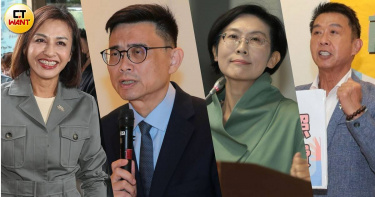 民進黨高雄市長初選候選人立委邱議瑩、賴瑞隆、林岱樺、許智傑（左至右）。（製圖／周志龍攝）