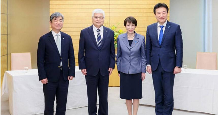 台積電董事長魏哲家親訪日本首相高市早苗。（圖／取自日本首相官邸網站）