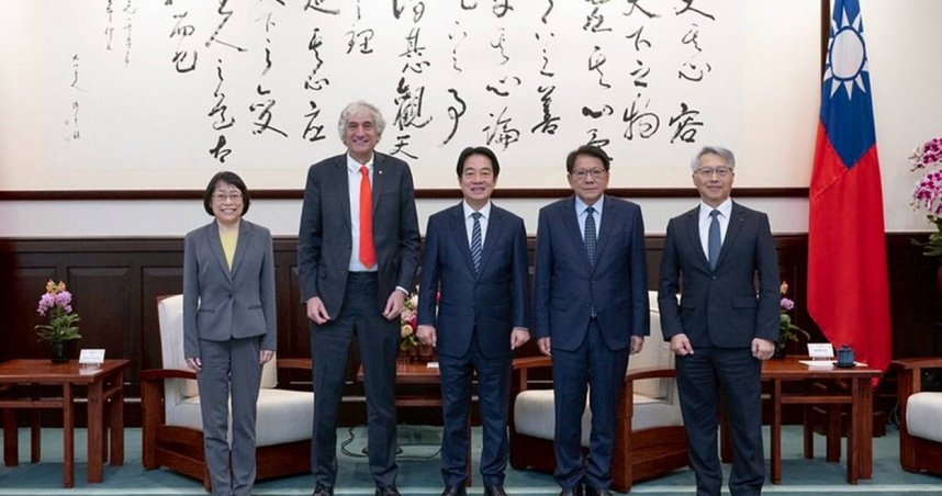 賴清德接見馬汀尼斯博士合影。（圖／總統府提供）