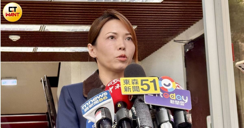 民眾黨立法院黨團主任陳智菡批評前立委李貞秀可能有被害妄想症。（圖／方萬民攝）