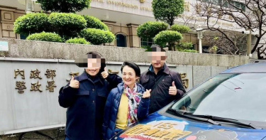 台南女警車禍喪命，曾與其互動的藝人譚艾珍發文表達不捨。（圖／翻攝自臉書，譚艾珍）