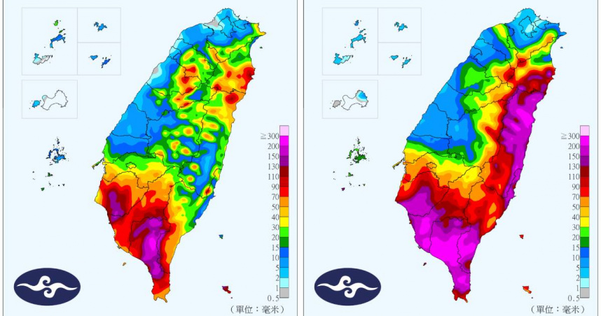 中央氣象署針對17縣市發布豪、大雨特報，氣象專家吳聖宇提醒強降雨的威脅還有2天，請全台各地的民眾務必提高警覺。（圖／中央氣象署提供）