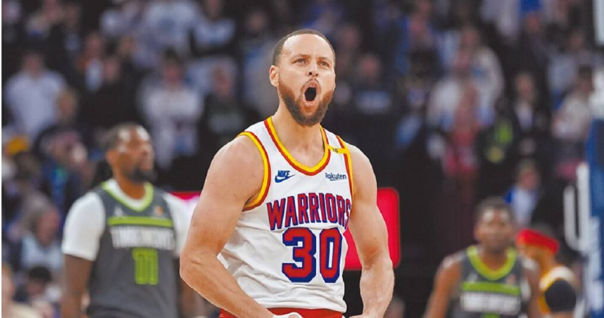 勇士球星柯瑞在全明星賽奪得MVP。（美聯社／資料照）