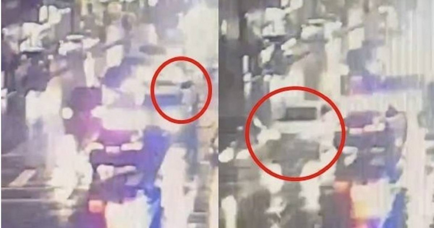 警方開12槍攔截疑犯仍衝撞逃脫，追緝中。（圖／翻攝畫面）