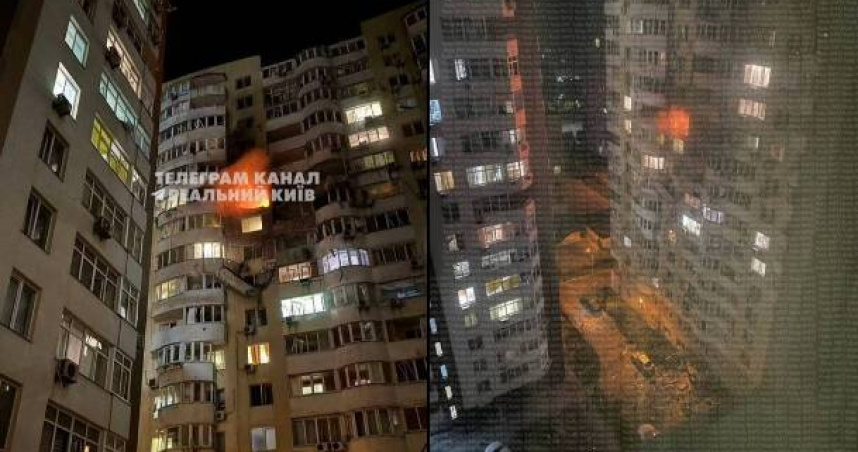 烏克蘭官員於6日表示，俄羅斯凌晨對烏克蘭首都基輔發動大規模無人機與彈道飛彈襲擊。（圖／翻攝自X）