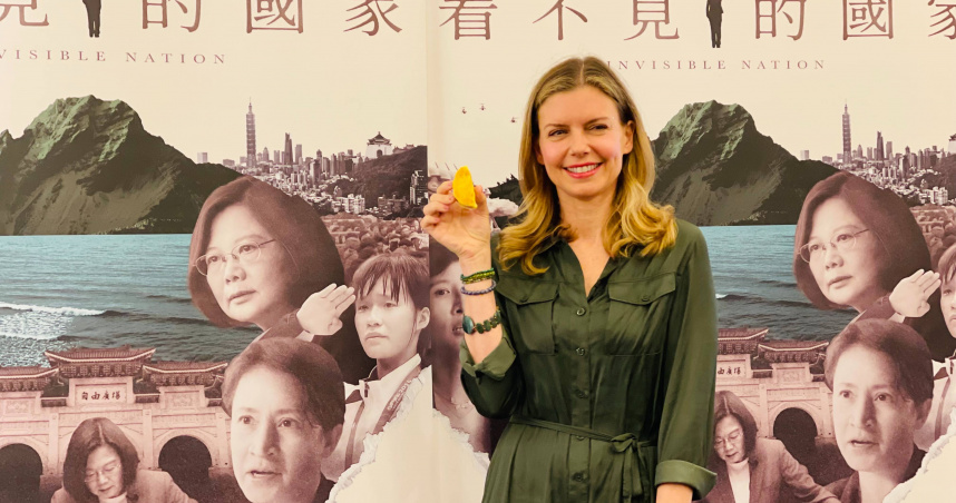 美國導演葛靜文來台宣傳紀錄片《看不見的國家》。（圖／海鵬提供）