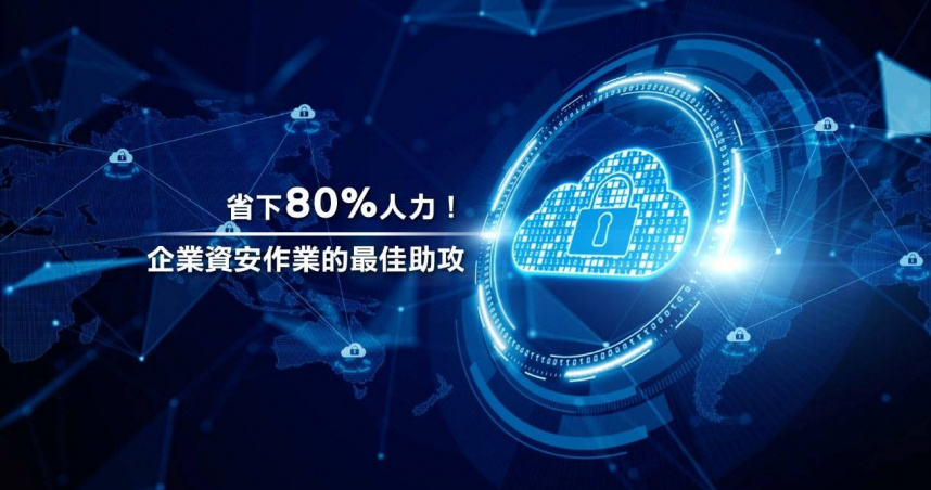 AI導入減少人工工時高達80%，優化作業流程、加速資安應變，提升整體營運安全性。 (圖片提供／驊宏資通)
