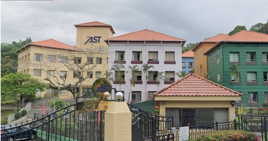 台中知名私立學校「台中美國學校AST」昨（3）日驚傳學校師生集體食物中毒事件。（圖／翻攝Google Map）