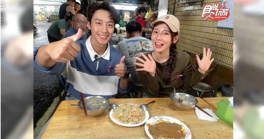 卞慶華（左）、林莎帶觀眾吃新北美食。（圖／TVBS提供）
